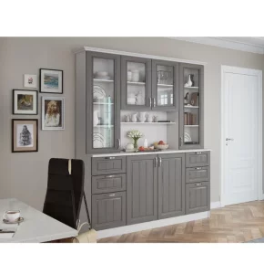 Буфет Прованс 016 белый/клен серый