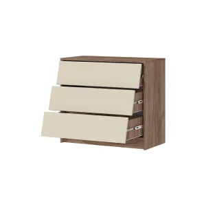купить рейн км 02 комод 800 (800х720х400) фасад кашемир/корпус дуб крафт табачный в Краснодаре